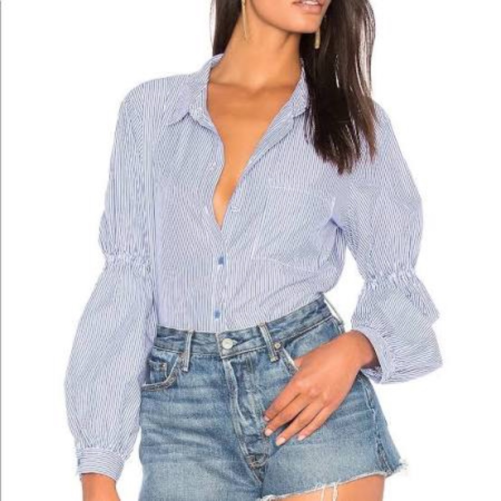 SANTUARY PINNED STRIP SHIRT